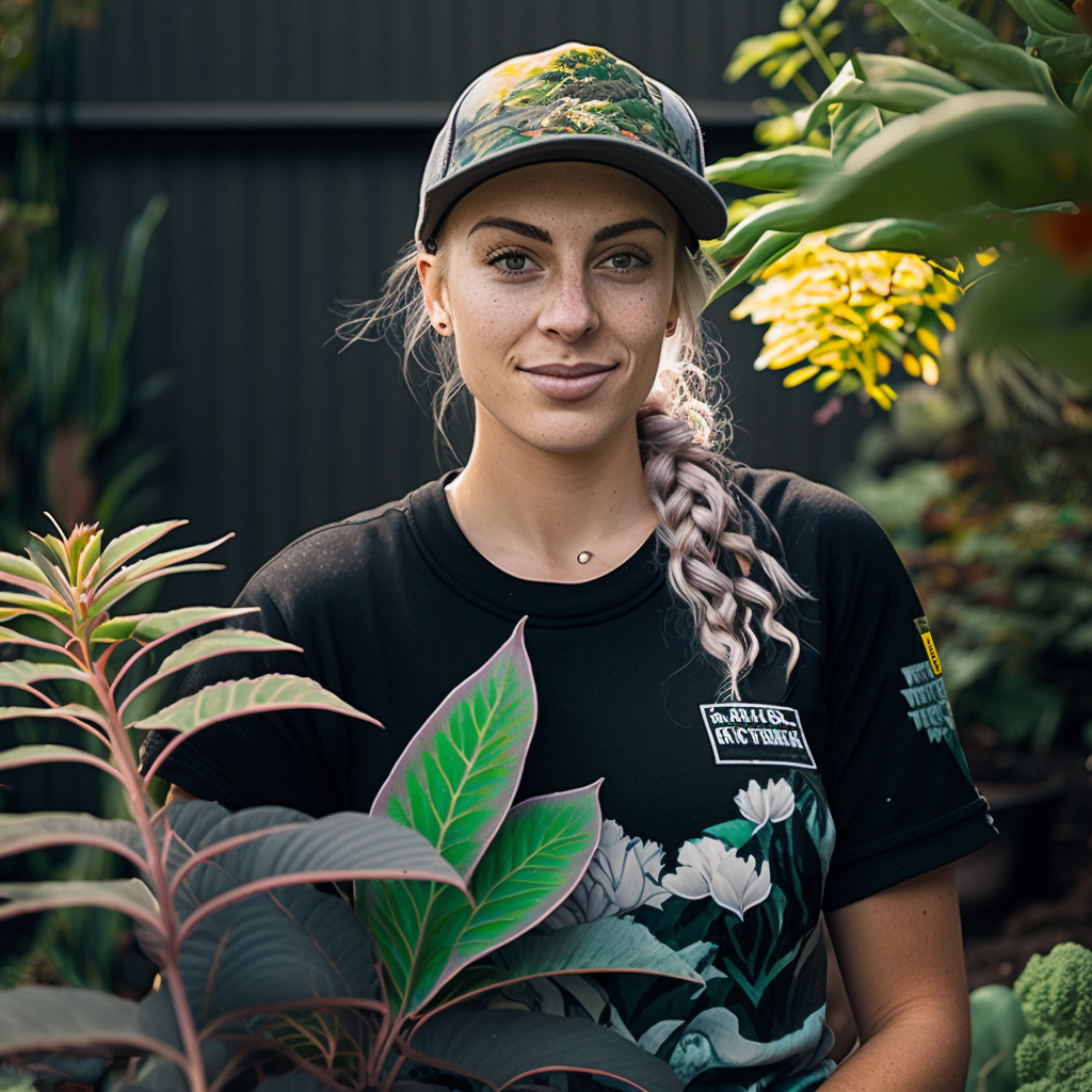Professional female nursery horticulturist, on award wages